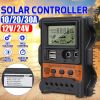 1pc Auto Solar Charge Controller PWM Controller LCD Display Dual USB 5V Solar Panel Battery Charger Regulator